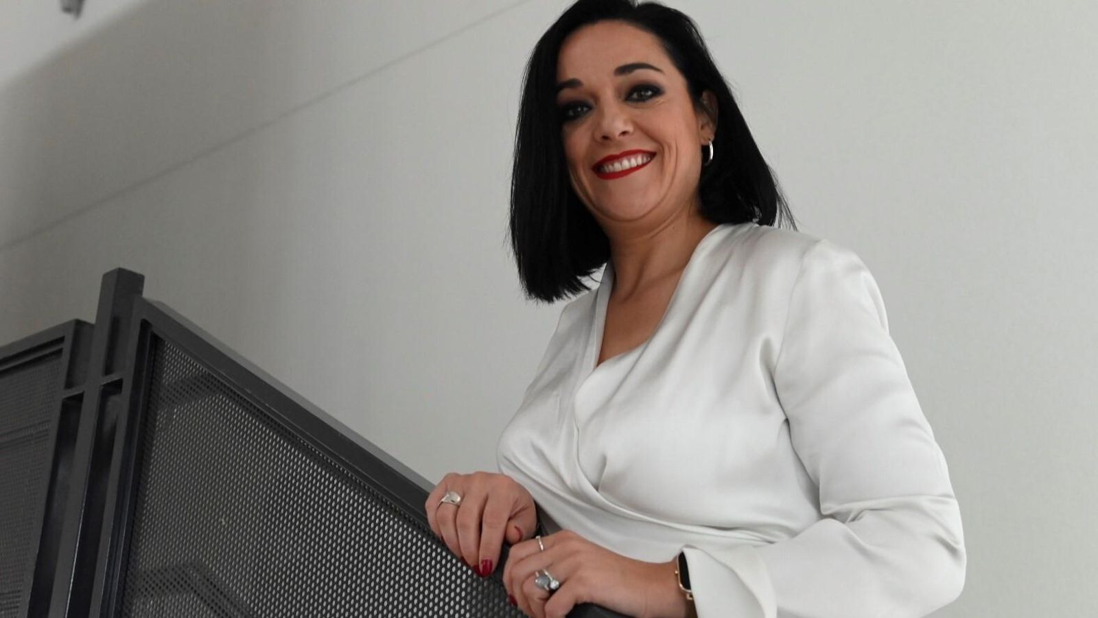 Un momento de la entrevista a Antonia Alcántara realizada en la sede de CECO.