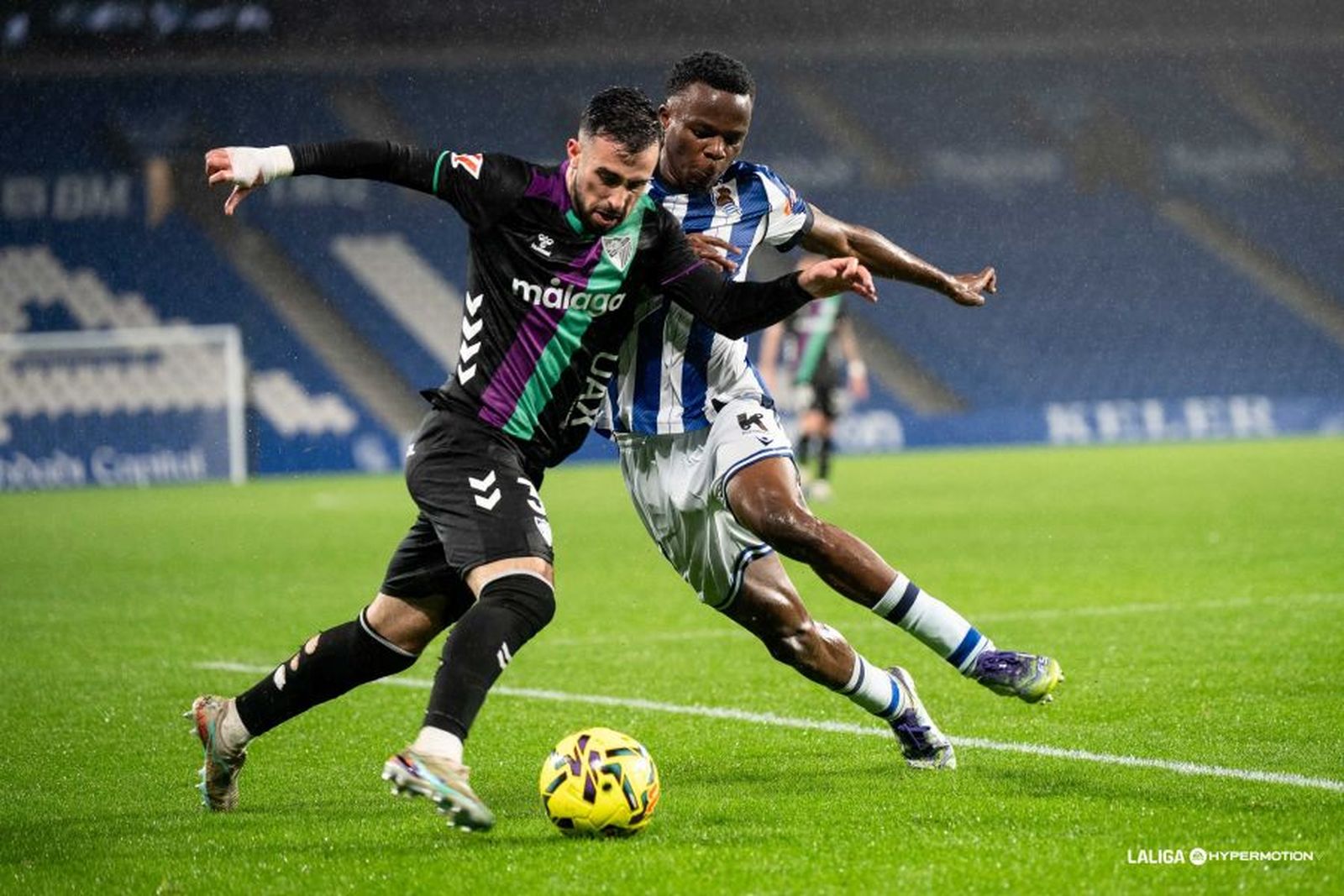 Puga, ante la Real B.