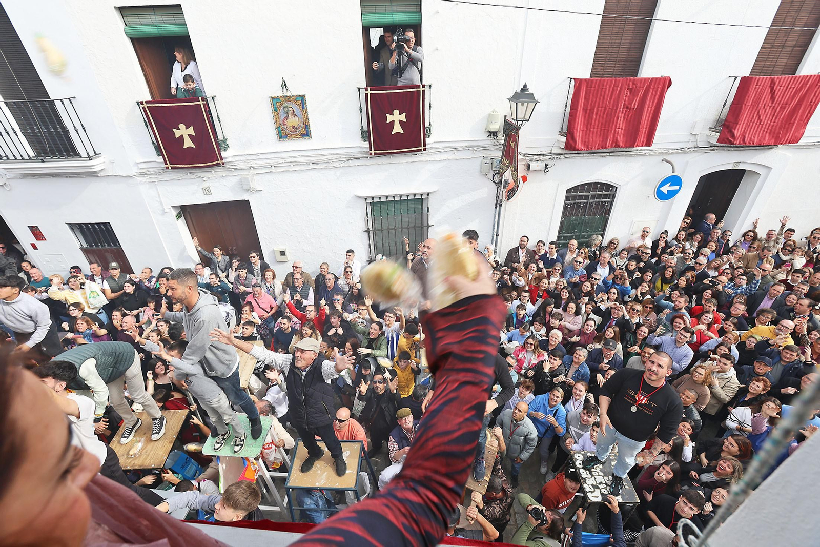 Imágenes de las tiradas de San Antonio Abad en Trigueros