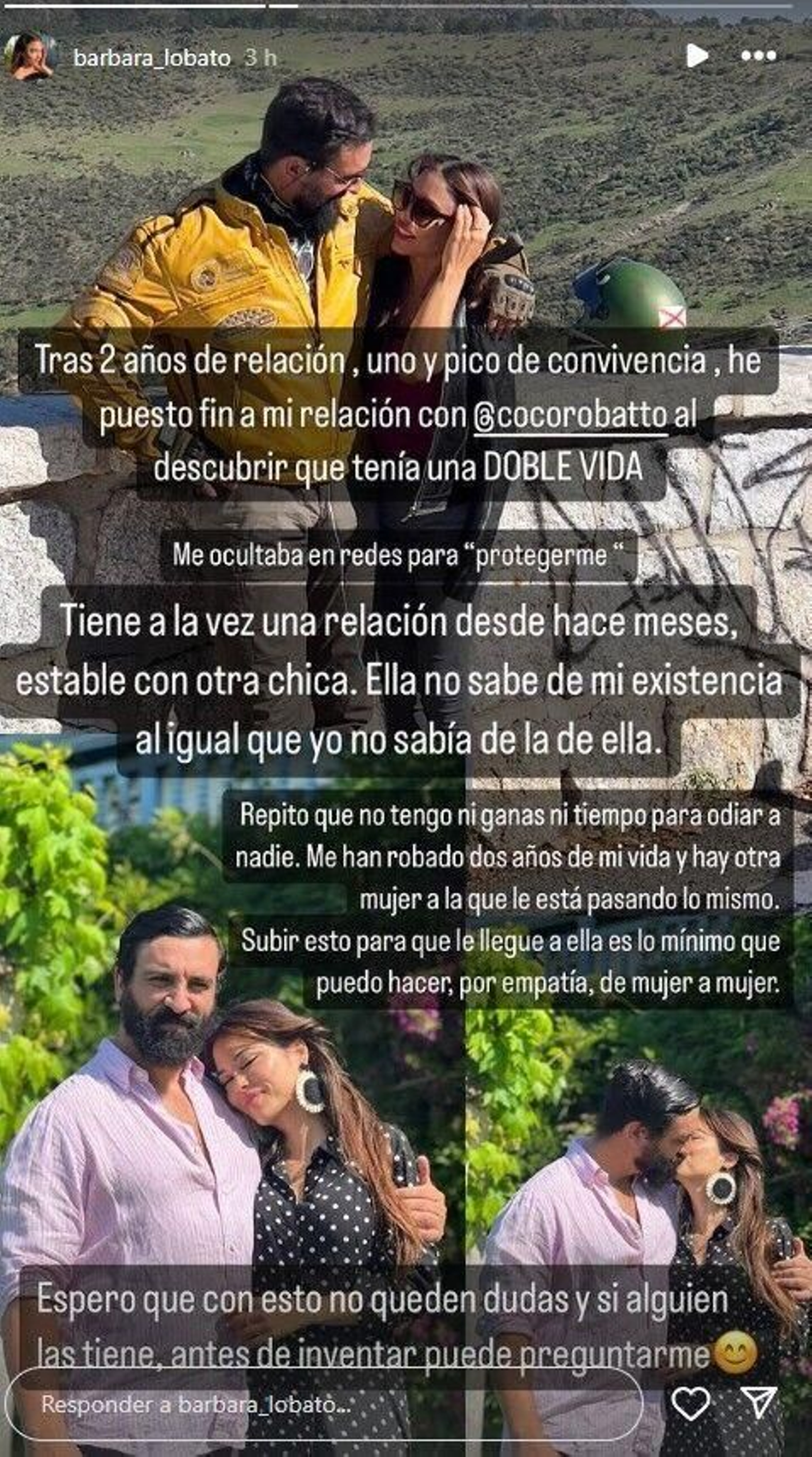 El mensaje de Bárbara Lobato