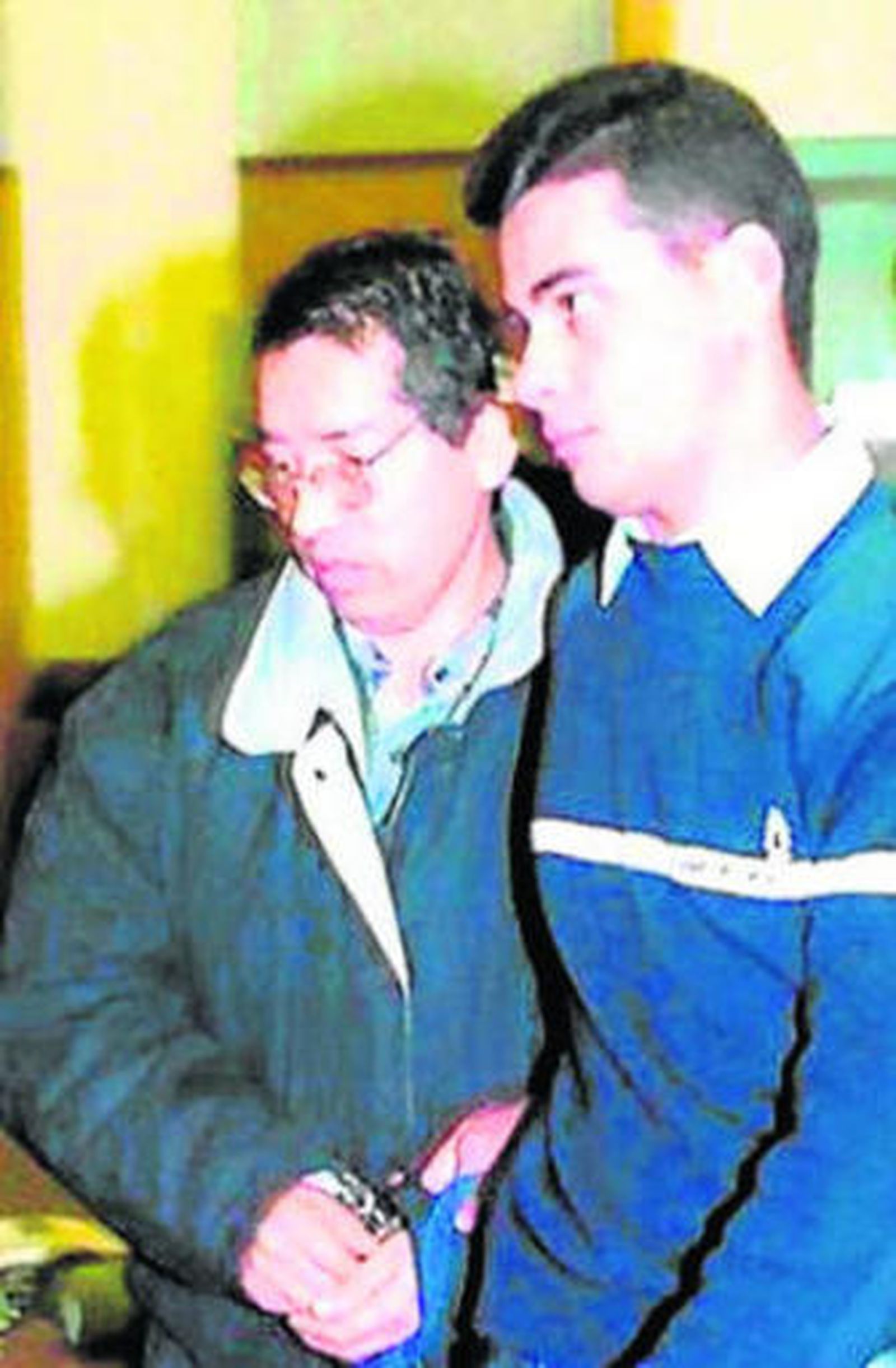 Andrés Palomino en su detención en Francia.