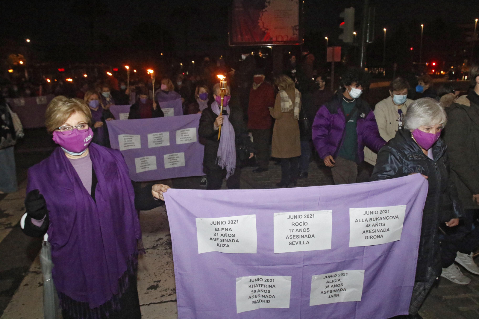 La manifestación contra la violencia de género en Córdoba, en fotografías
