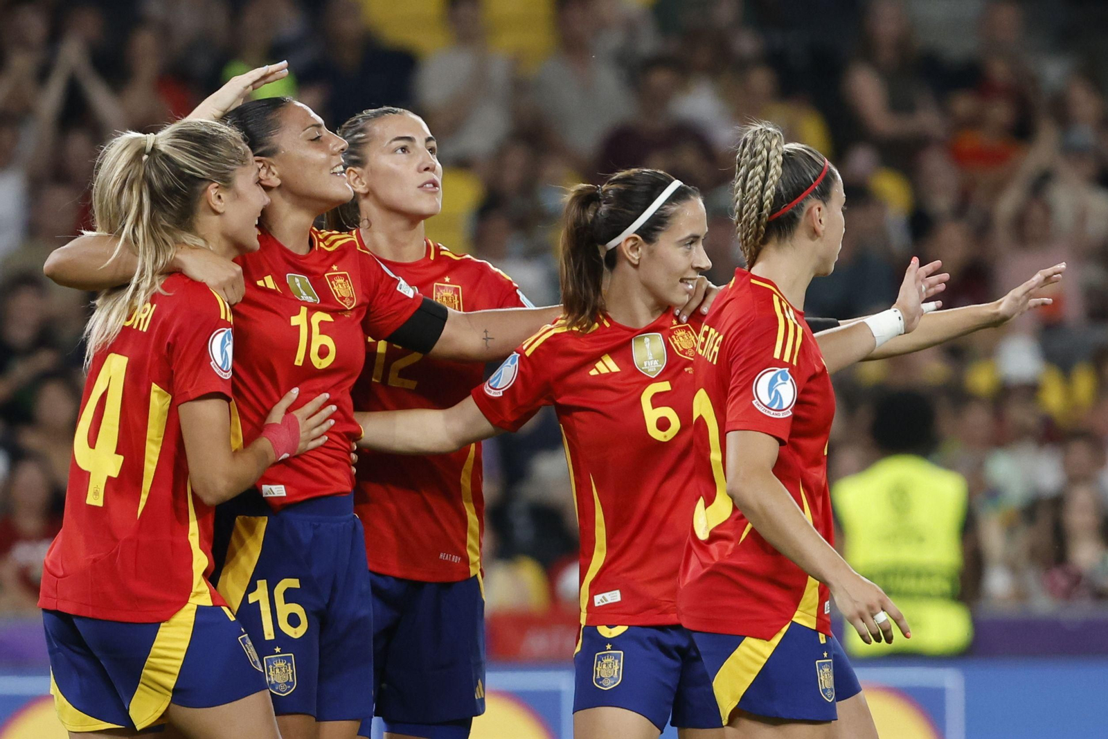Las fotos del España - Portugal en la Eurocopa femenina
