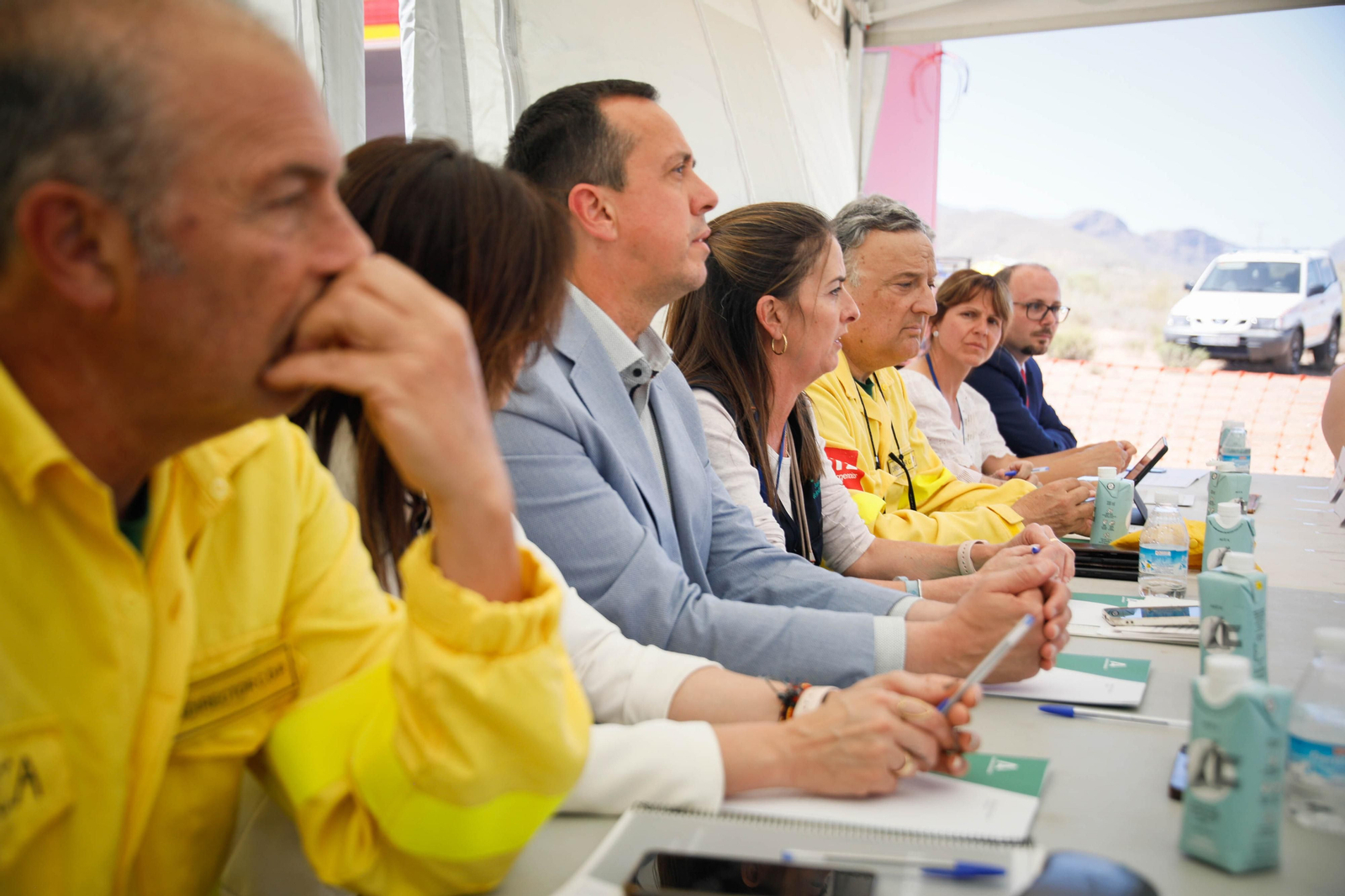Así se ha vivido el simulacro de incendio forestal en Turre