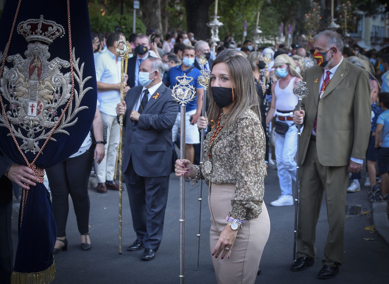 La procesión de la Virgen del Pilar, en imágenes