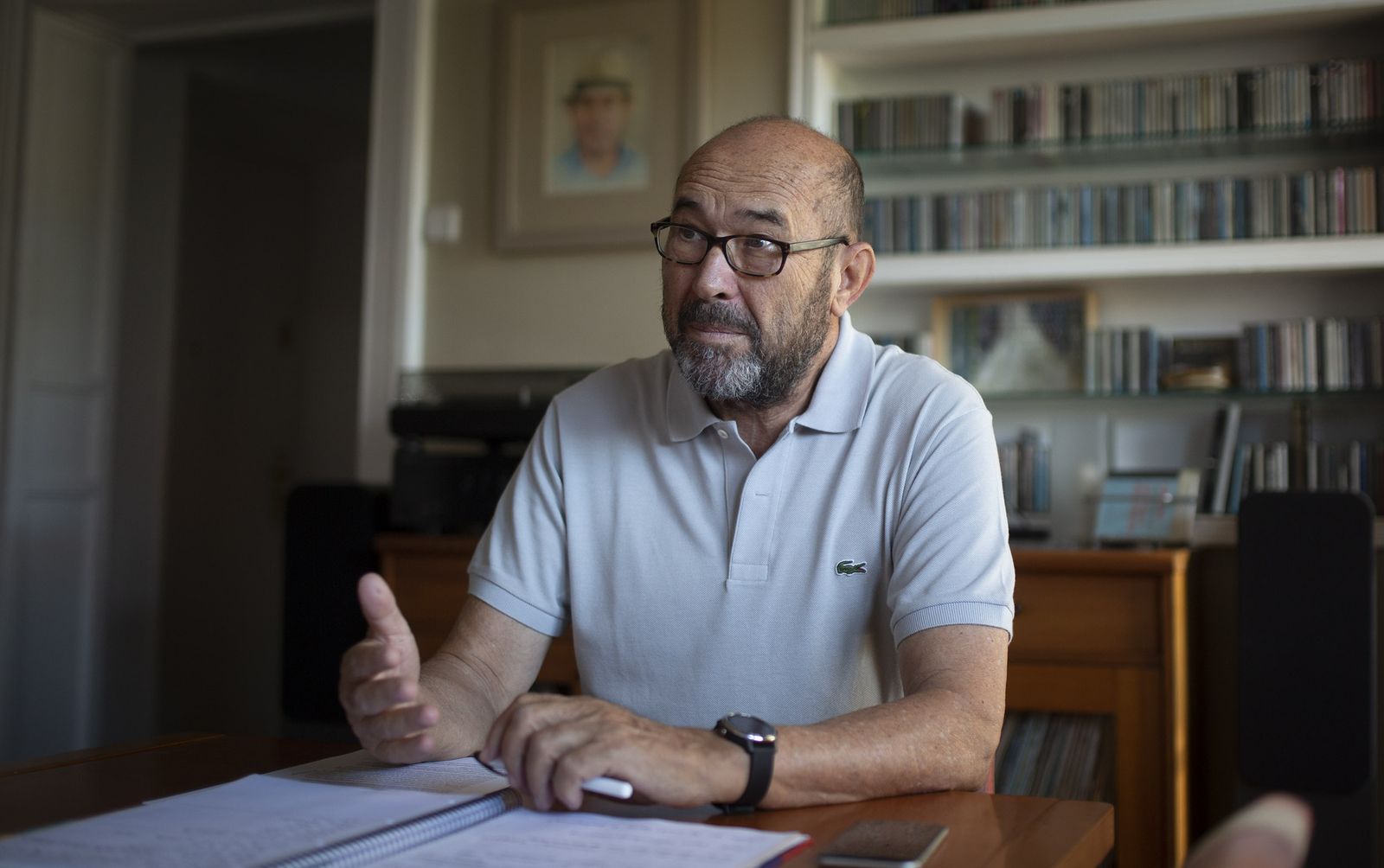 Francisco Ferraro, en su domicilio.