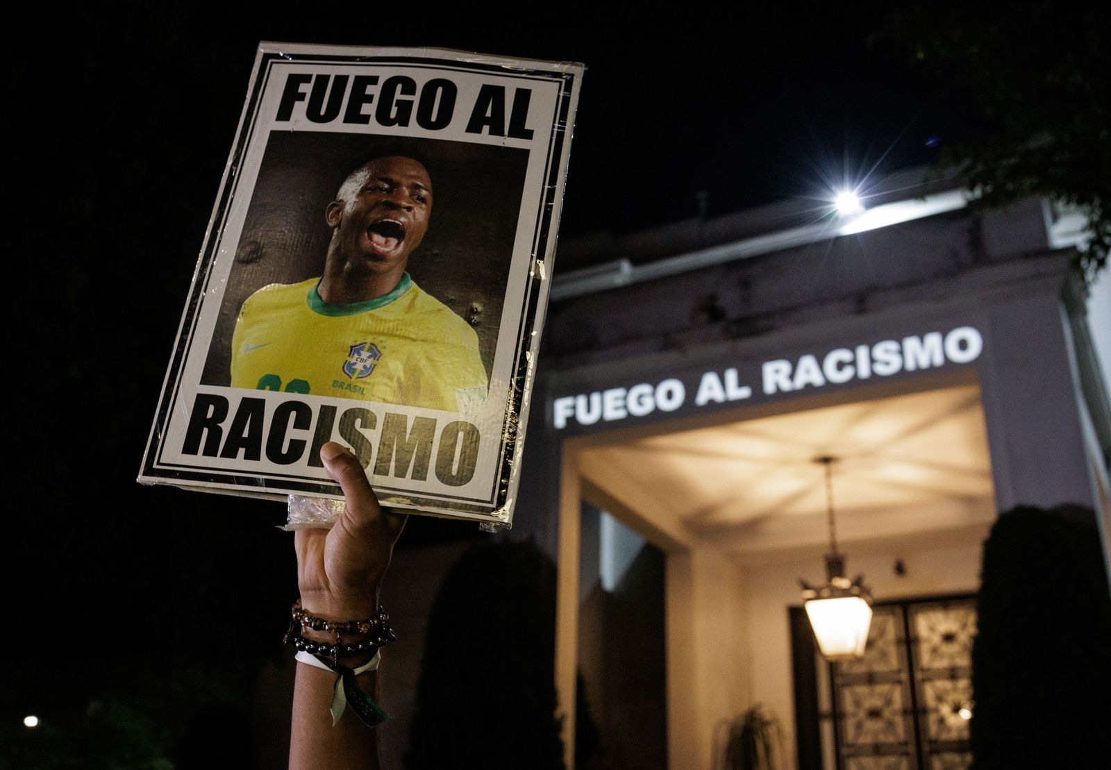 Protesta contra el racismo en Brasil