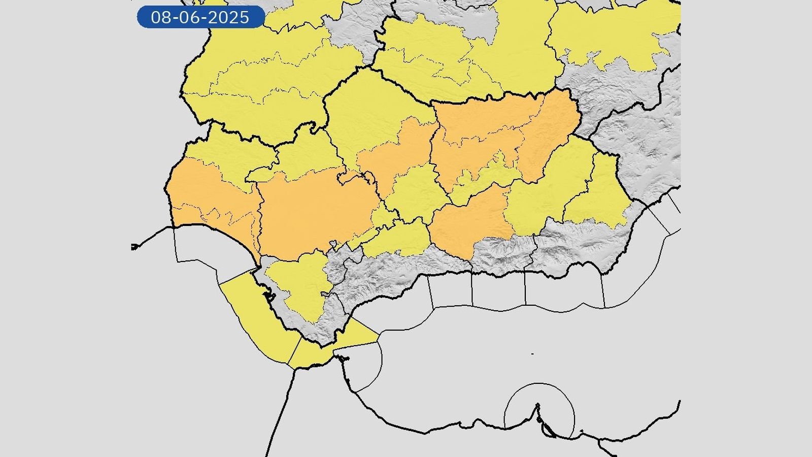 El levante regresa al Campo de Gibraltar: aviso amarillo desde la noche del domingo, 8 de junio.