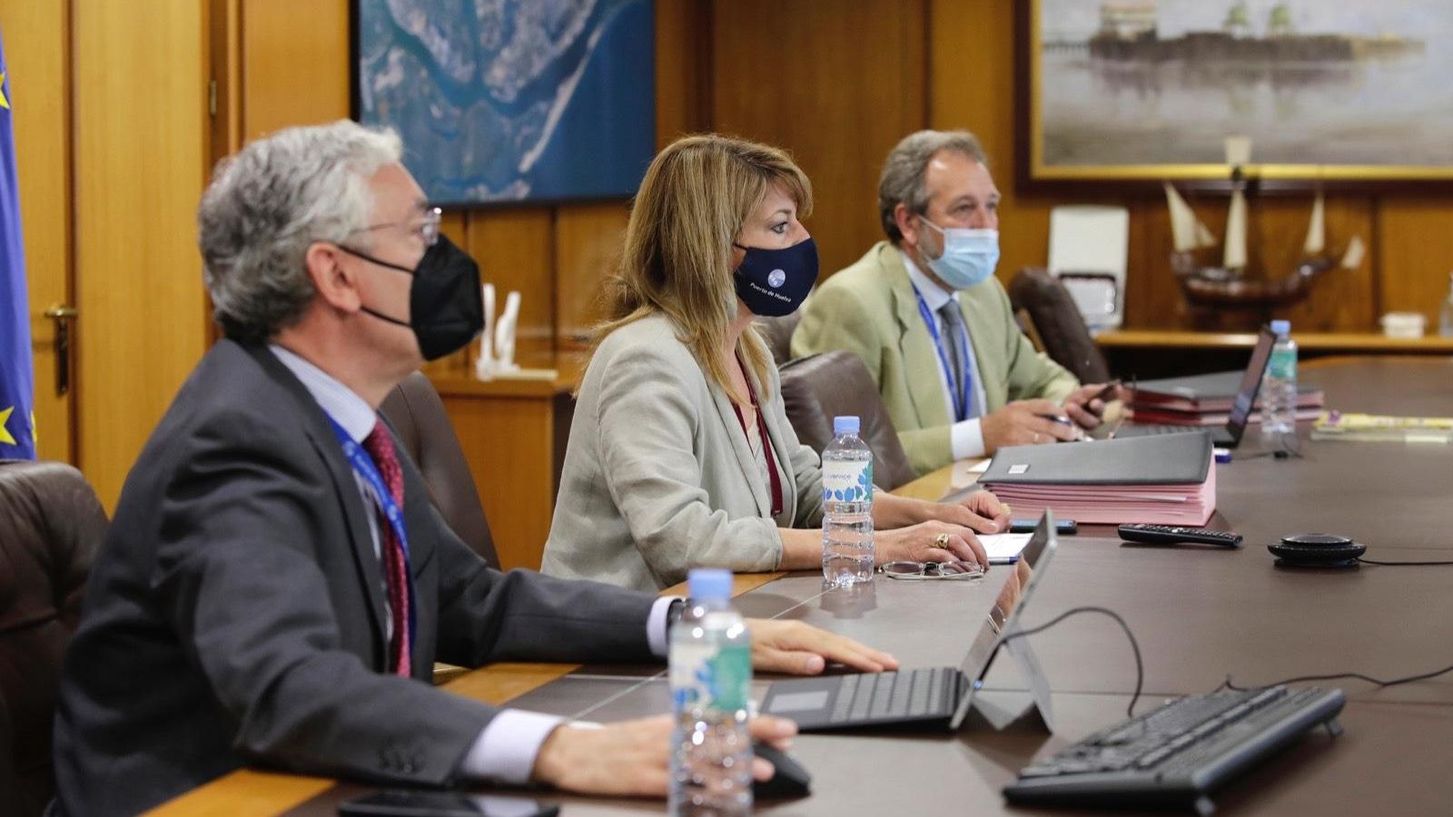 Consejo de Administración de la Autoridad Portuaria de Huelva celebrado en la mañana de ayer.