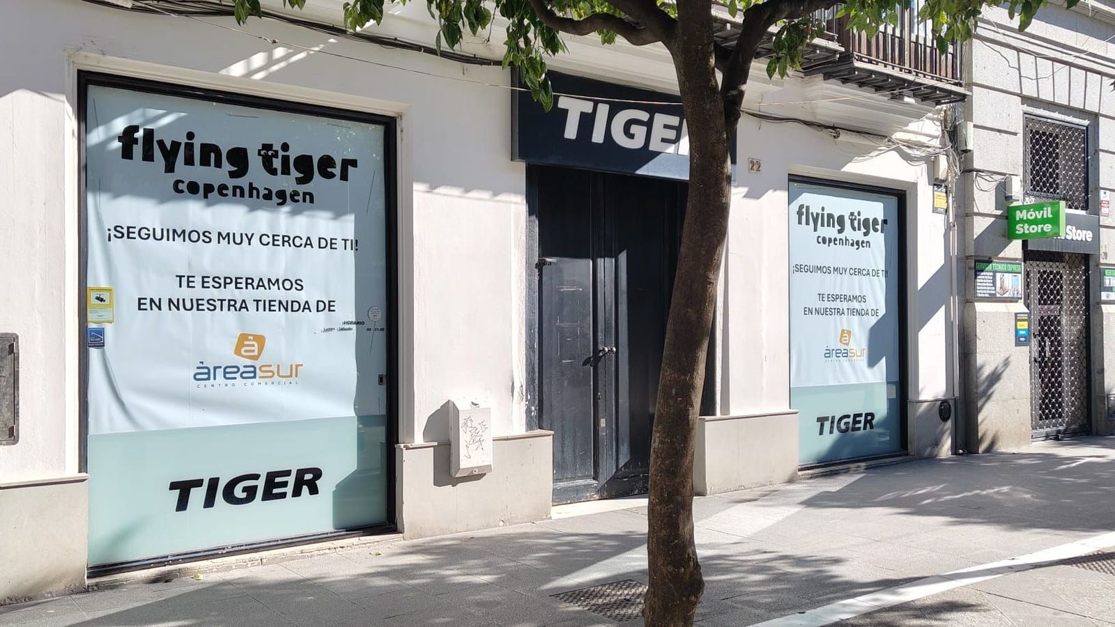 La tienda de Tiger en la calle Larga, cerrada desde este lunes.