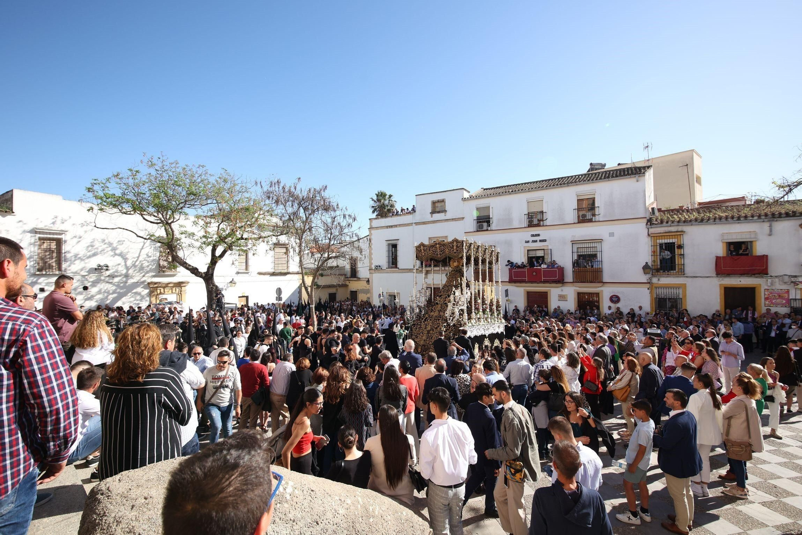 Miércoles Santo en Jerez: Las imágenes de la hermandad de las Tres Caídas.