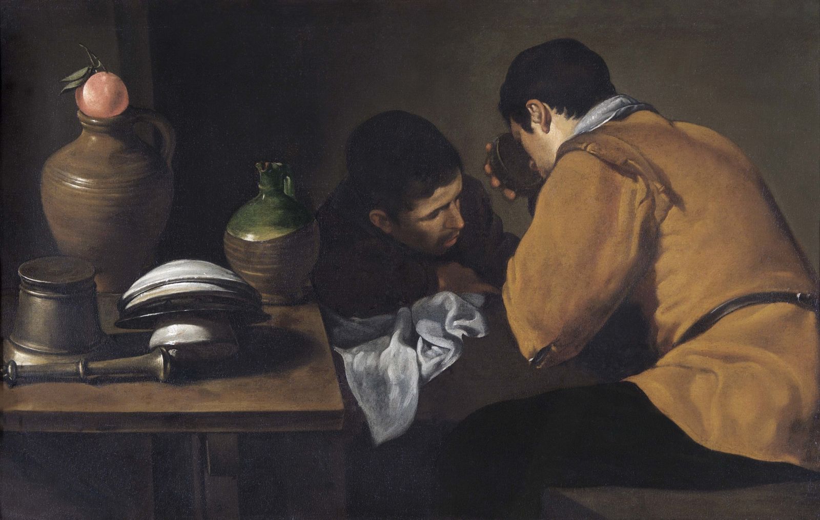 'Dos hombres comiendo', de Diego Velázquez (c.1622).