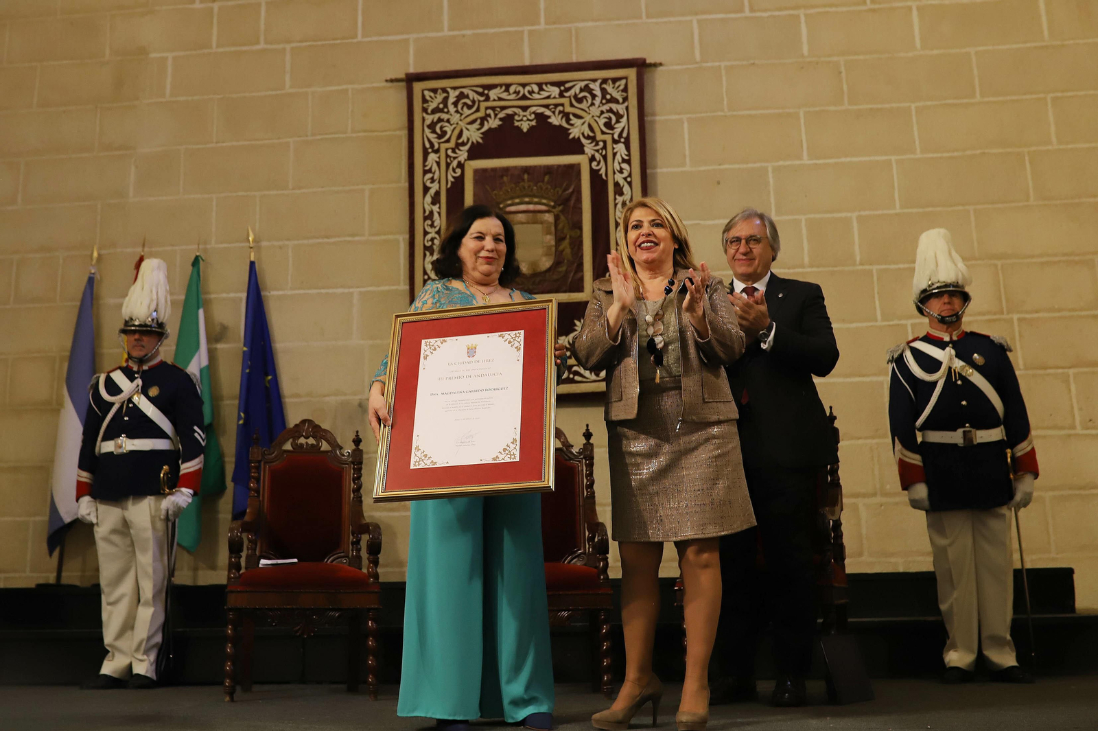 Entrega del Premio de Andalucía a Magdalena Garrido