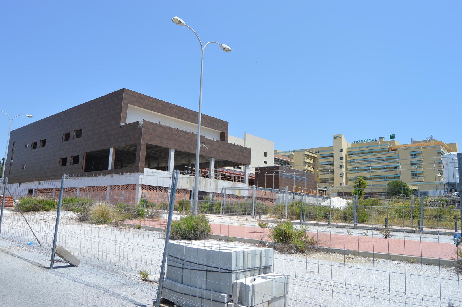 Imagen de las obras del hospital.