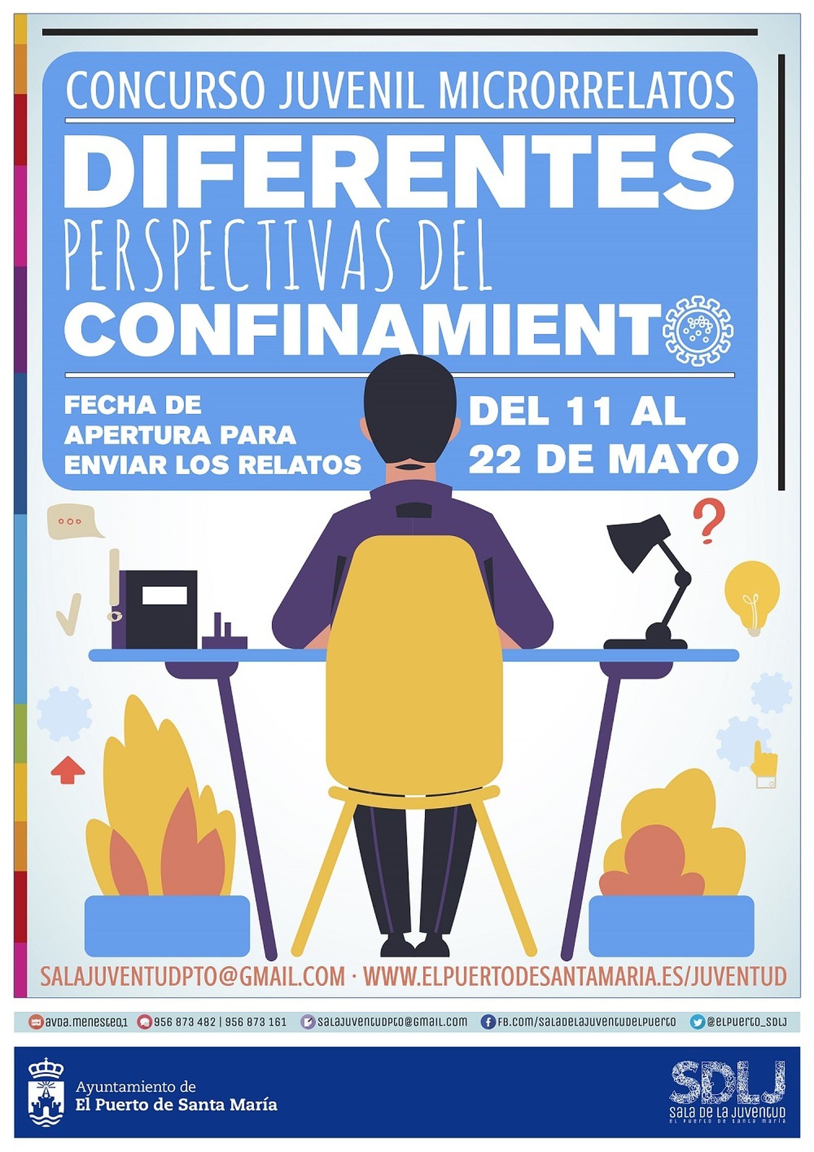 Juventud organiza un concurso de microrrelatos para contar la experiencia del confinamiento
