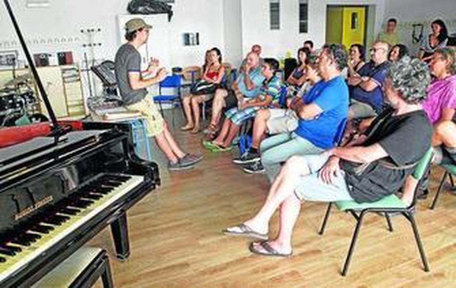 Un momento del primer seminario de jazz en el Conservatorio.