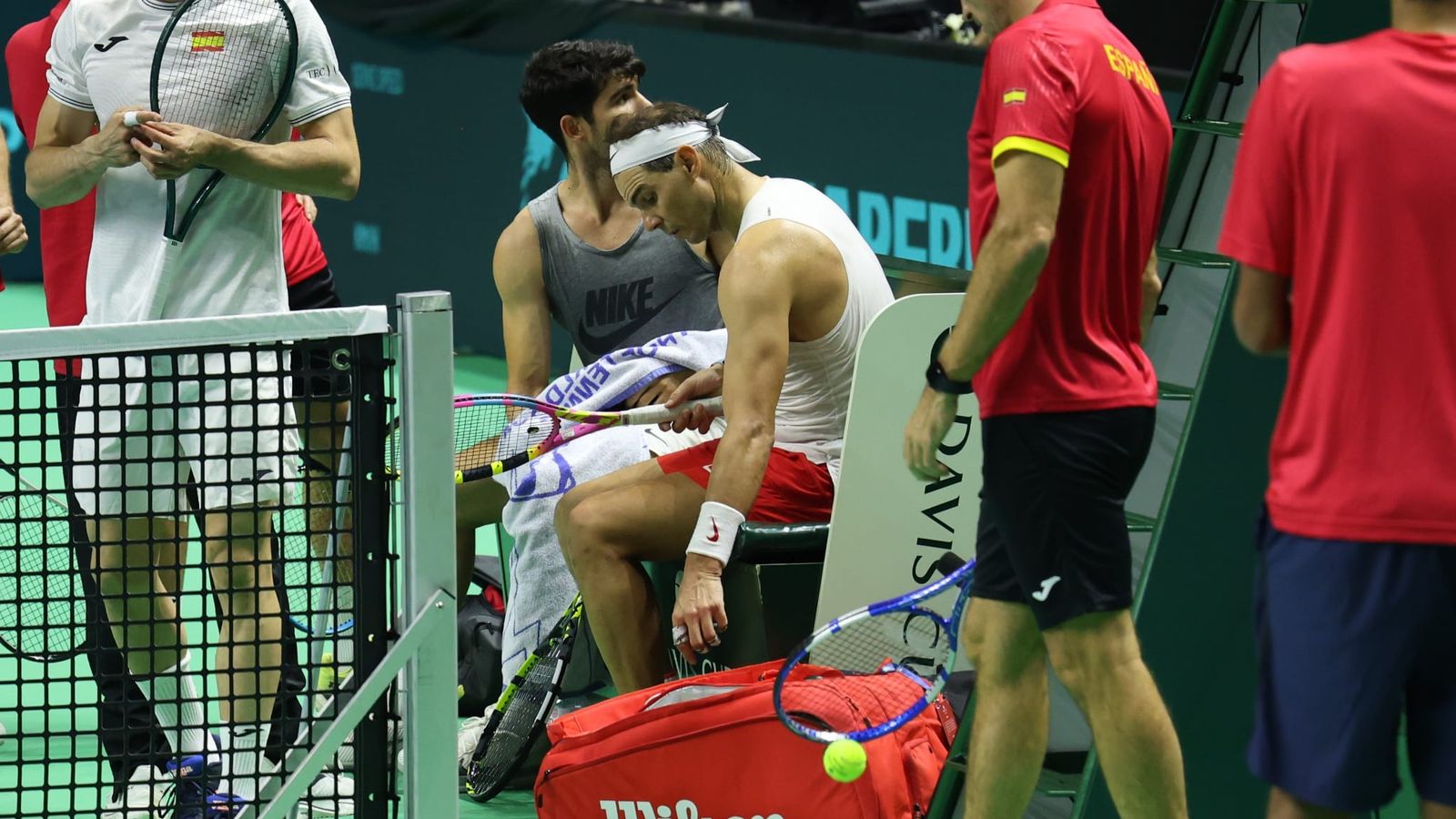 Rafa Nadal-Carlos Alcaraz, ocho juegos a tope con empate antes de la Copa Davis