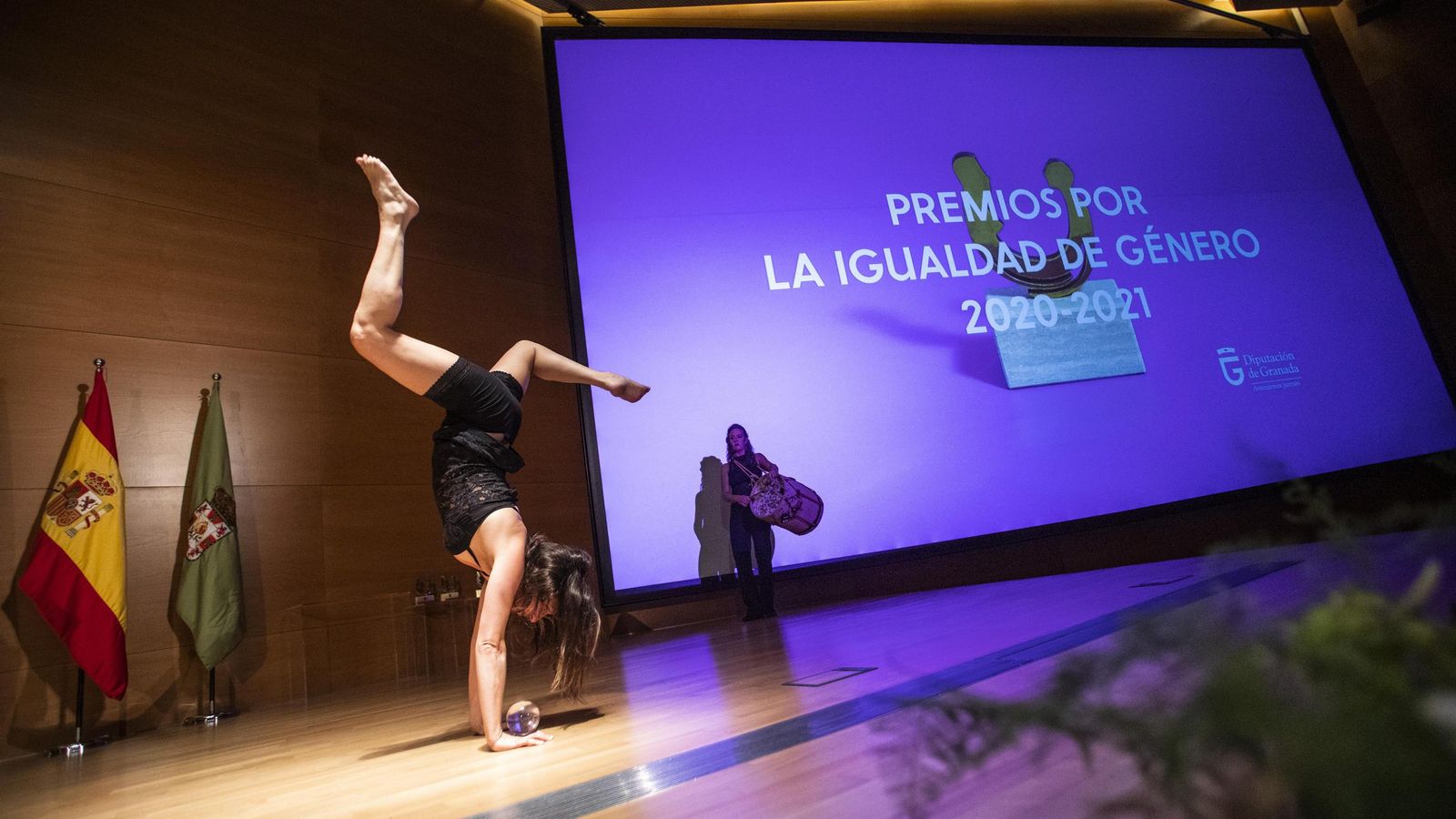 Una de las actuaciones que amenizó la entrega