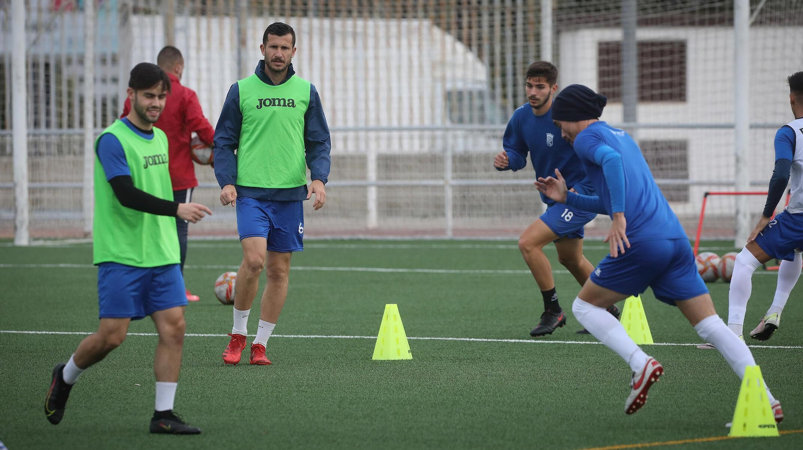 Los azulinos han entrenado este miércoles en La Granja, pero no jugarán en Los Barrios.