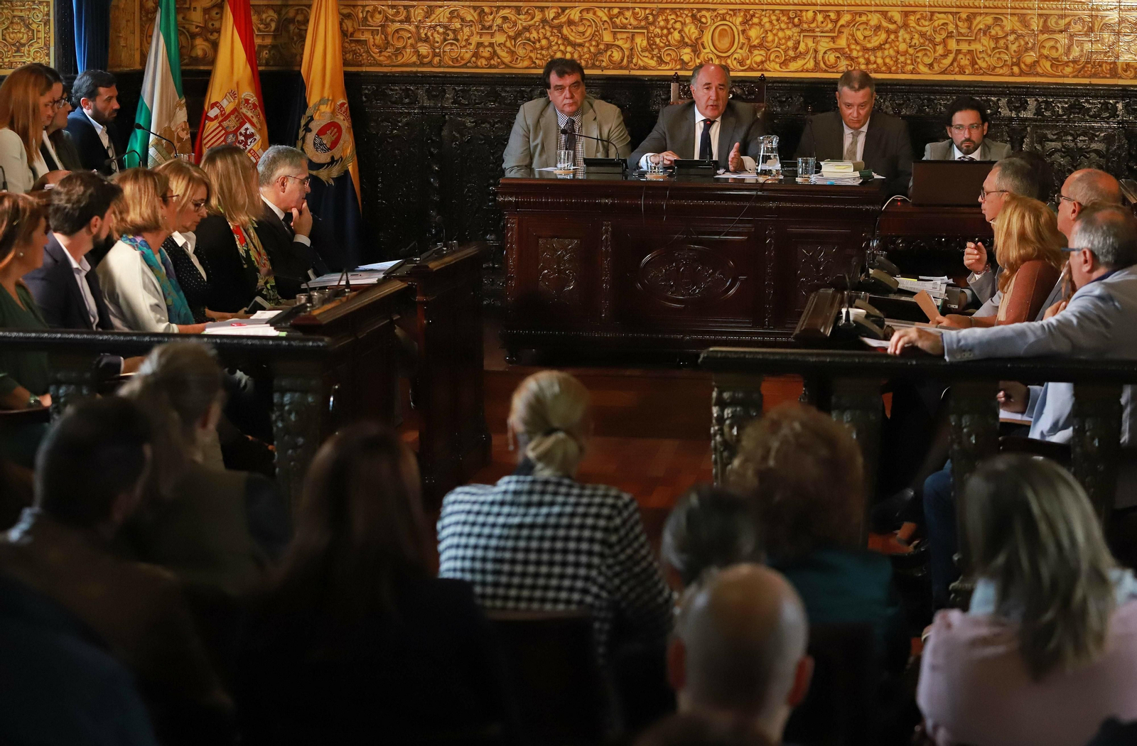 Pleno en el que se aprobó la subida del IBI en Algeciras