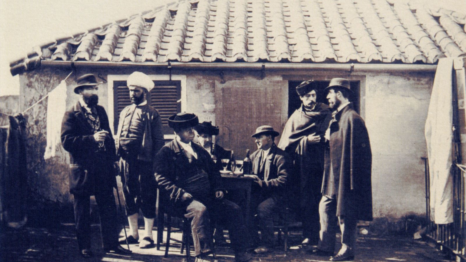 Gibraltar, group of smugglers. c. 1862.