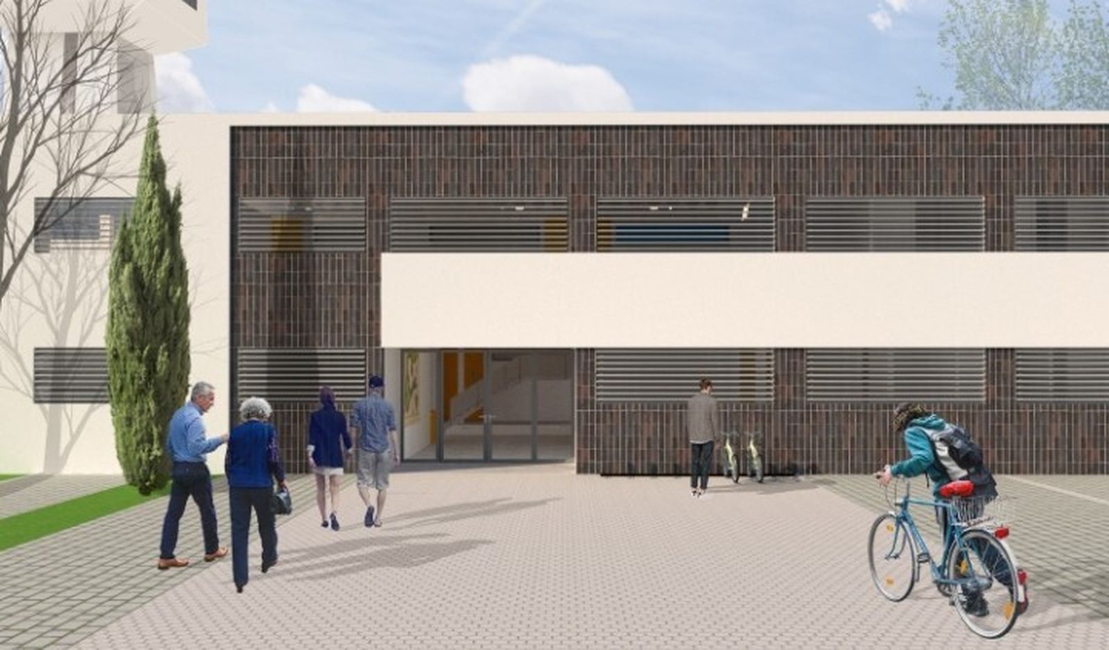 Imagen del edificio proyectado en el instituto El Picacho, de Sanlúcar.