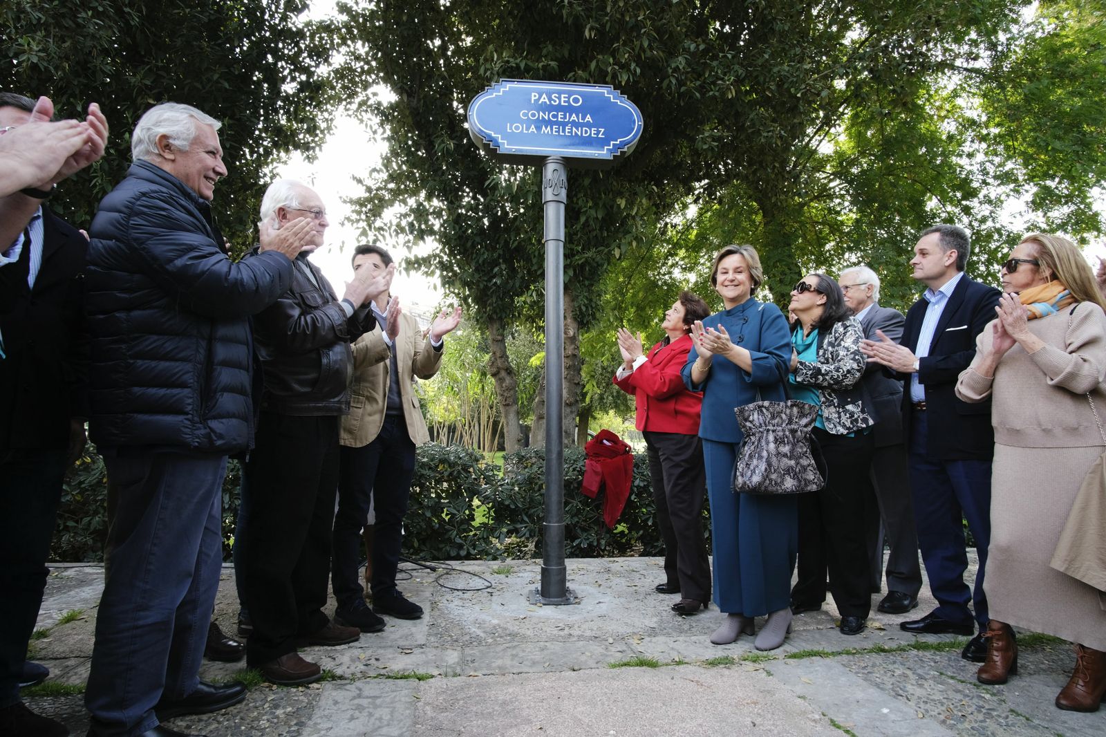 El acto de rotulación en el Parque de los Príncipes