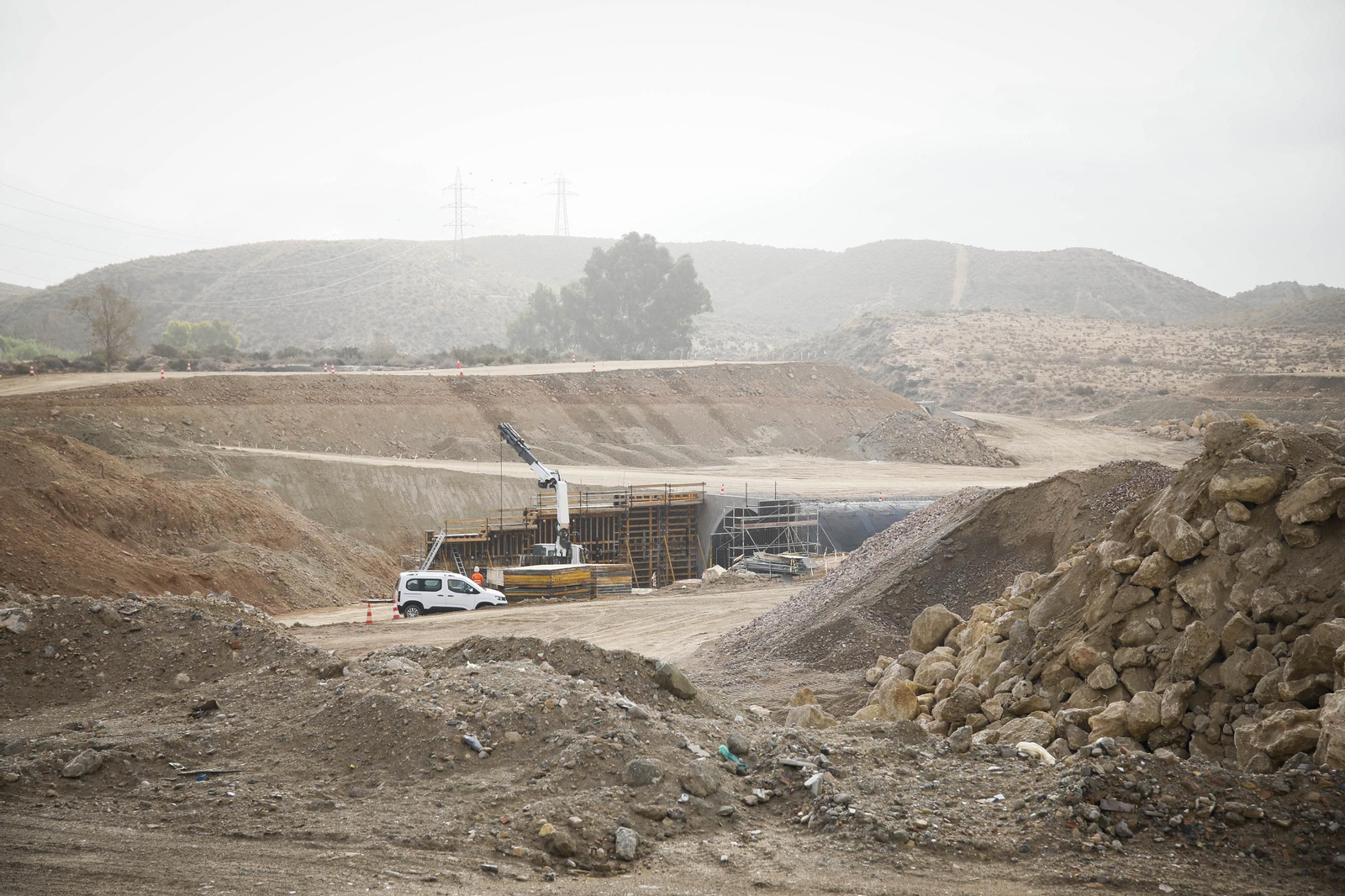 Las imágenes de las obras para la conexión entre la A7 y la A-92 en Viator