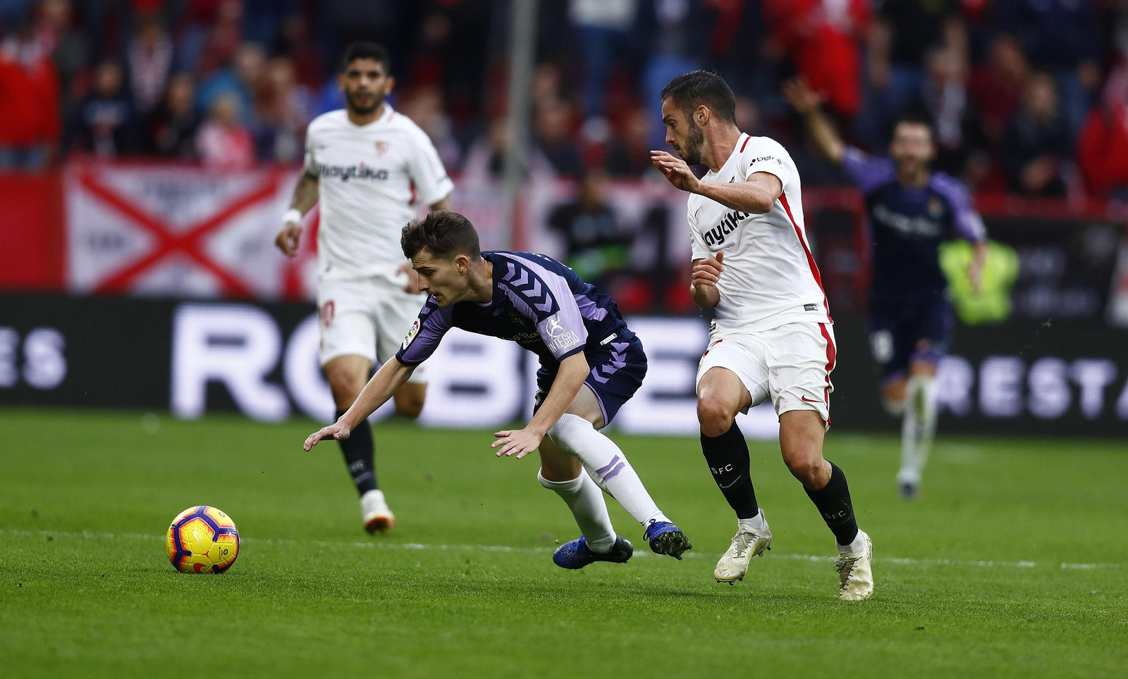 El Sevilla-Valladolid, en imágenes
