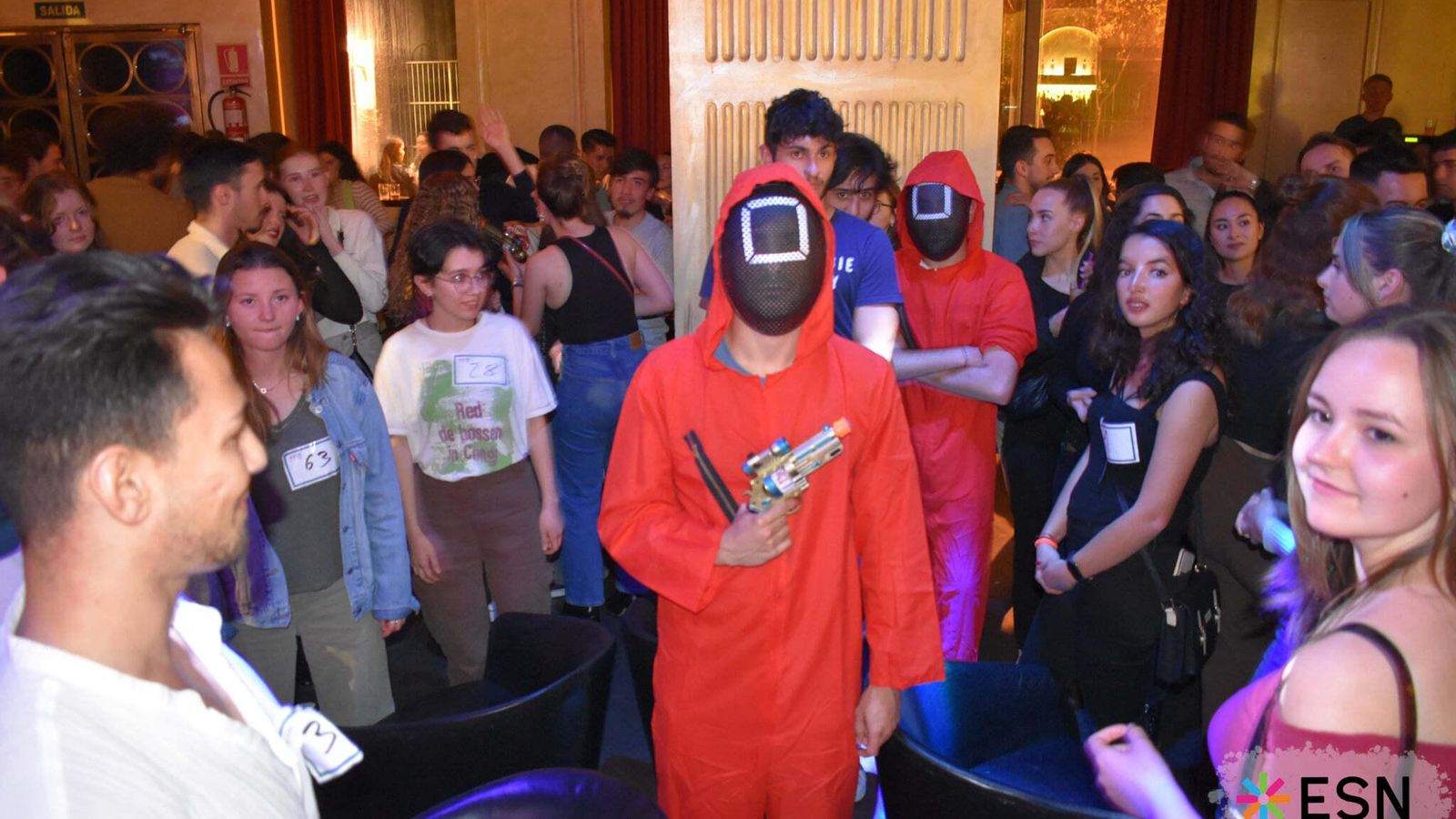 Squid Game Party de ESN Córdoba.