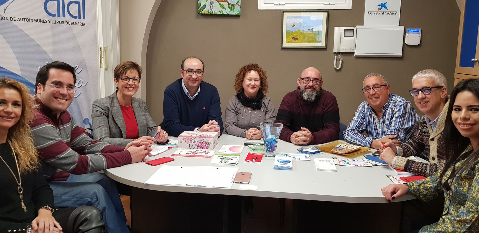Reunión de Adriana Valverde con la Asociación de Autoinmunes y Lupus de Almería