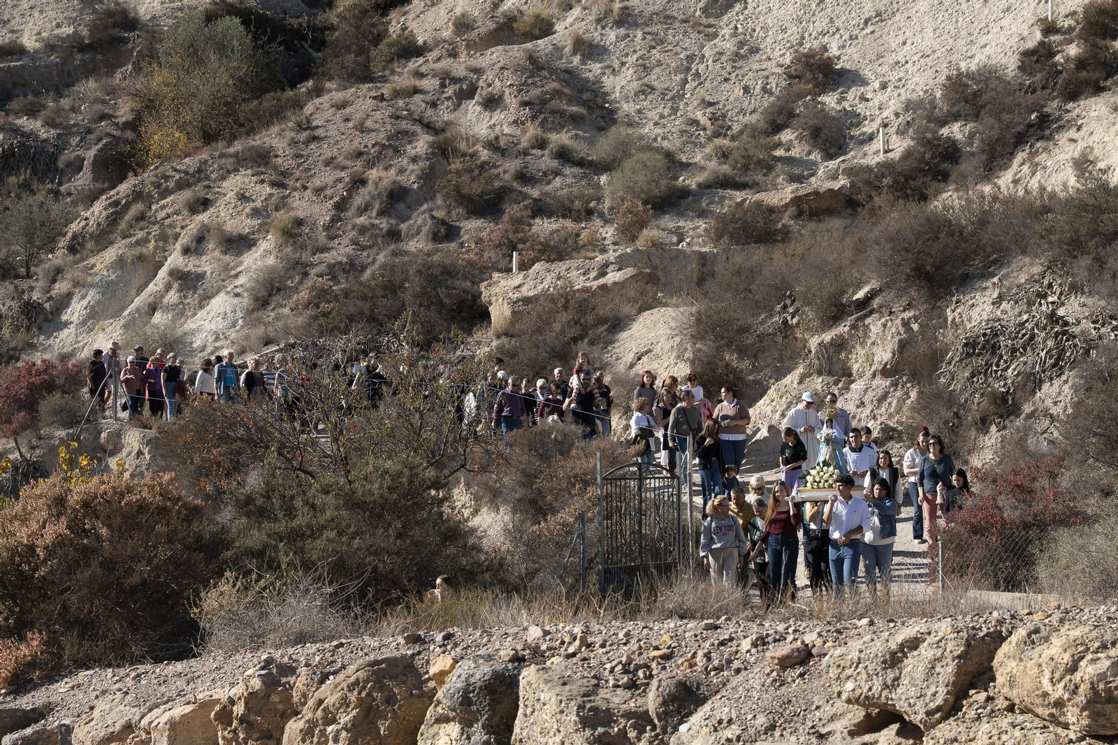Las imágenes de la romería en Cuevas de Los Úbeda