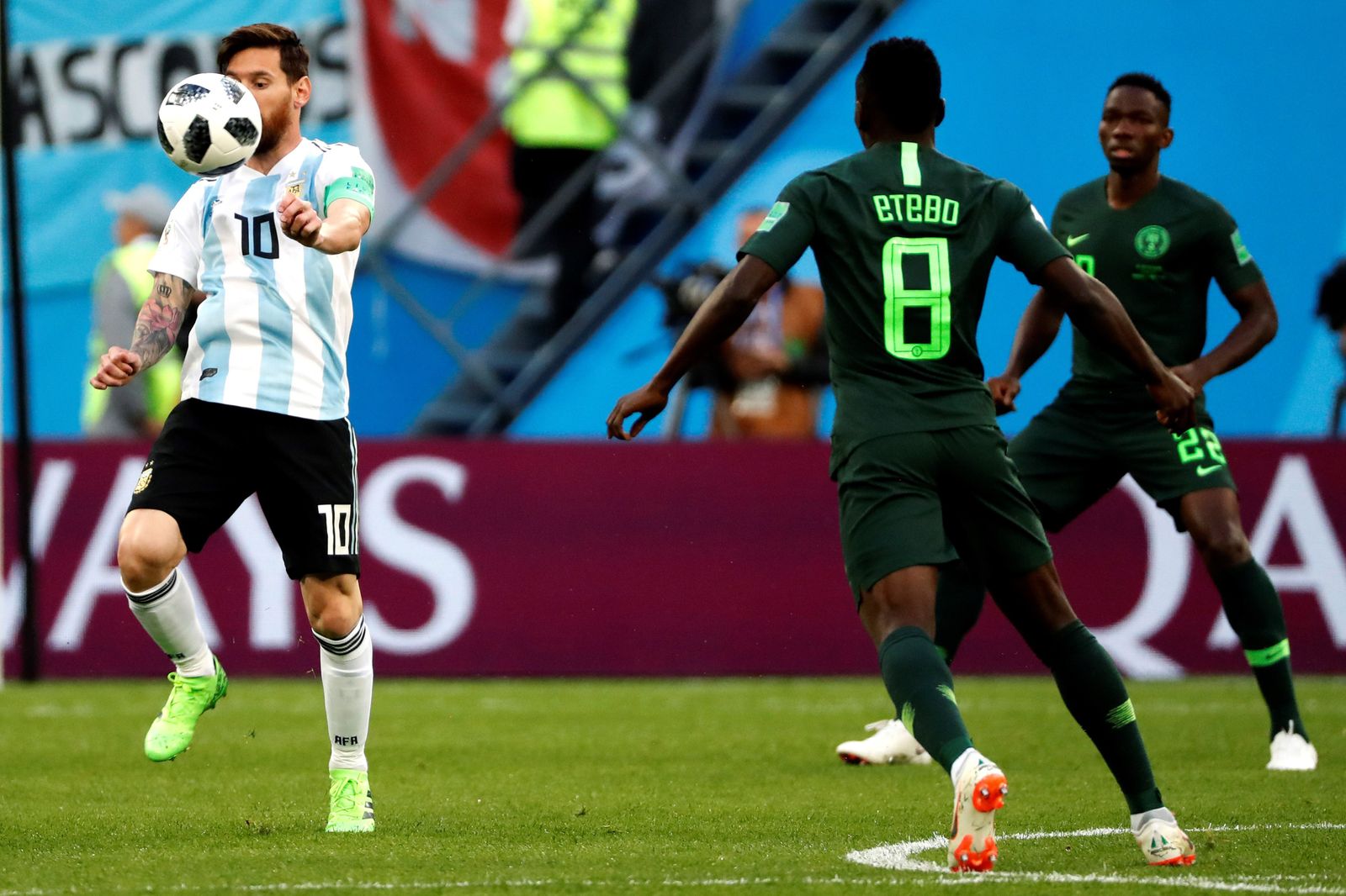 Las imágenes del Nigeria-Argentina