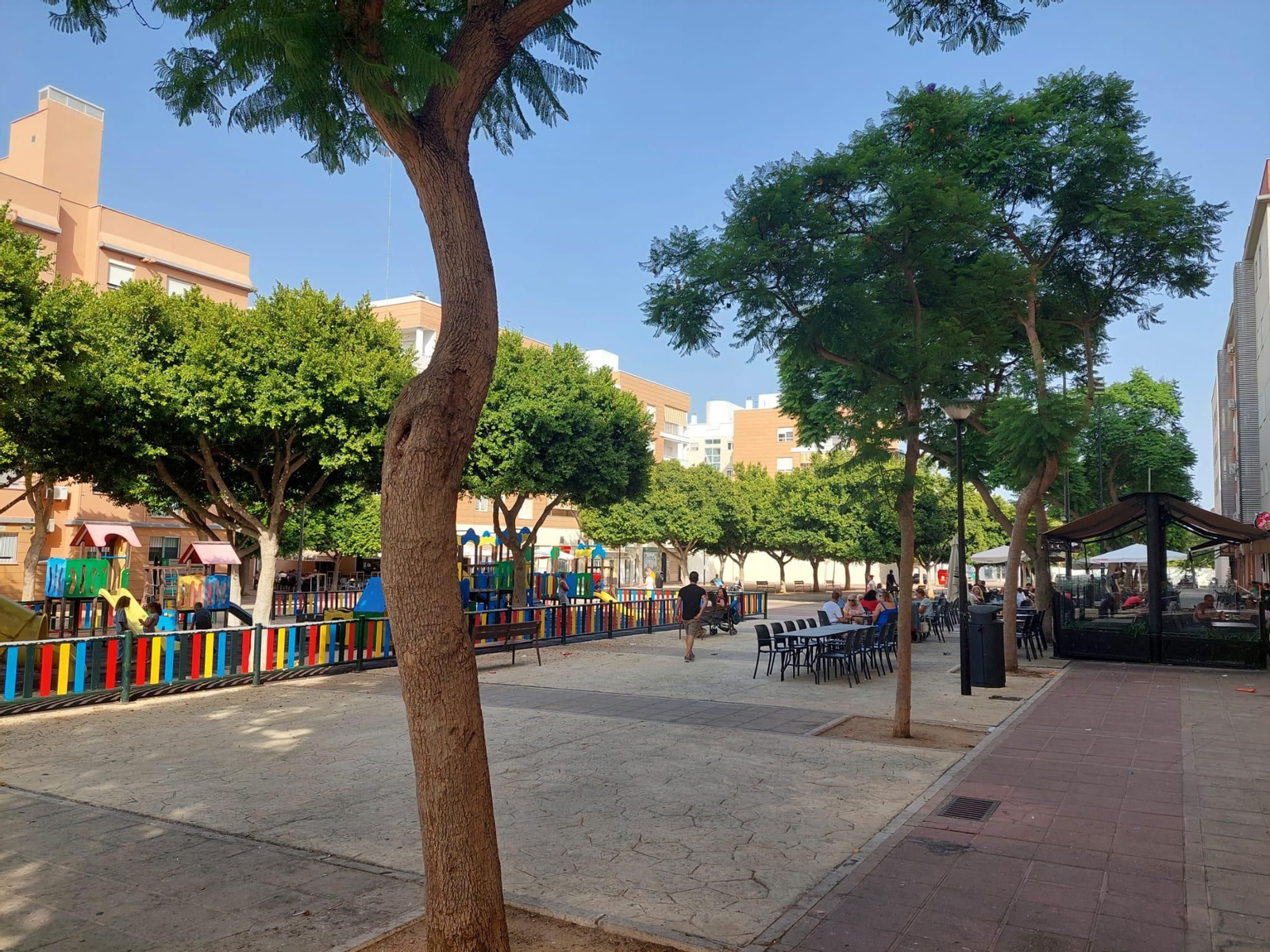 Aspecto actual de la plaza de las Alegrías.