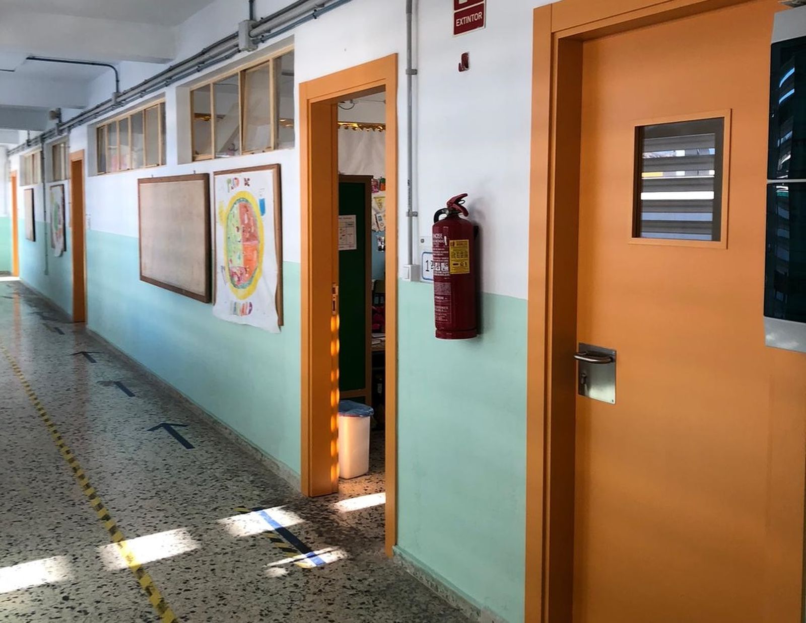 Así han quedado las aulas.