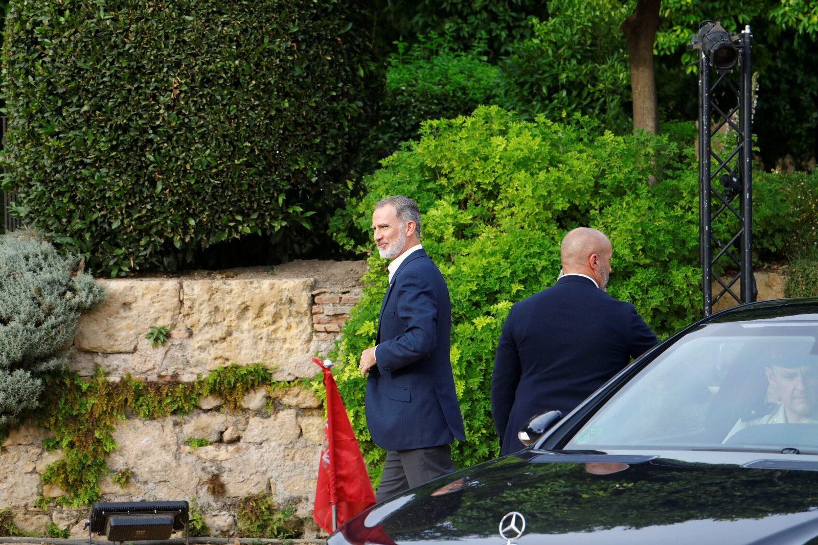 Los reyes Felipe VI y Abdalá II, en el Alcázar de los Reyes Cristianos de Córdoba