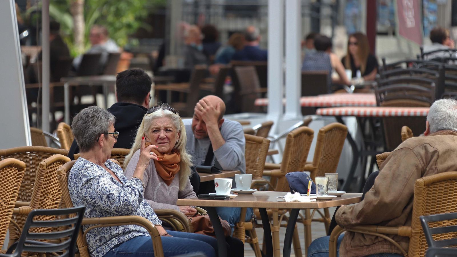 Una terraza de Gibraltar