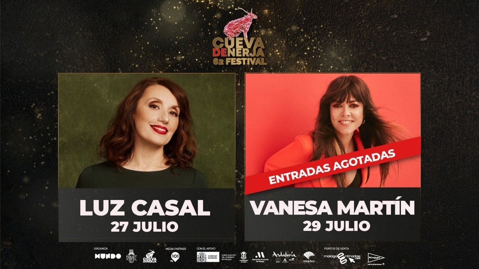 El cartel del festival de Cueva de Nerja