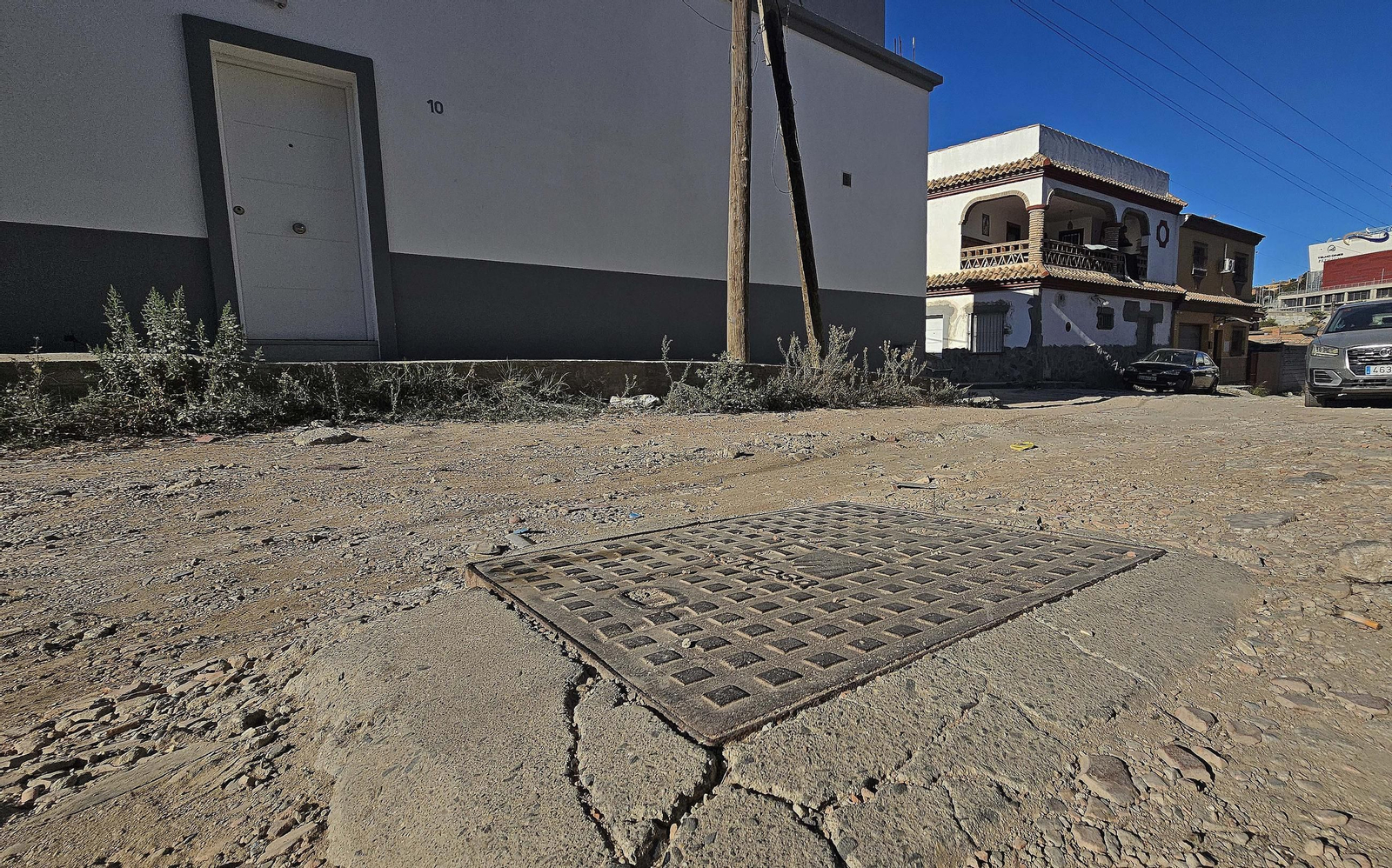 Fotos de los desperfectos de la barriada de La Capelina en Algeciras