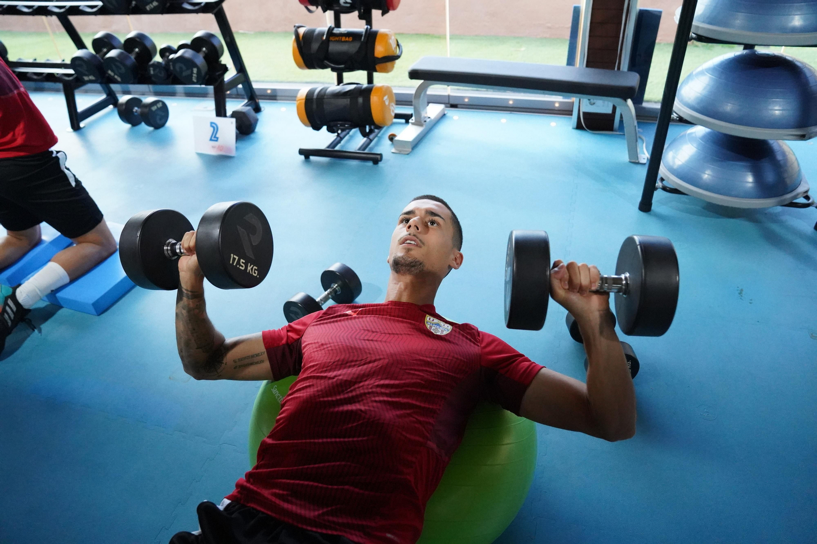 Fotos de la sesión matinal del Almería de este lunes 2 de agosto