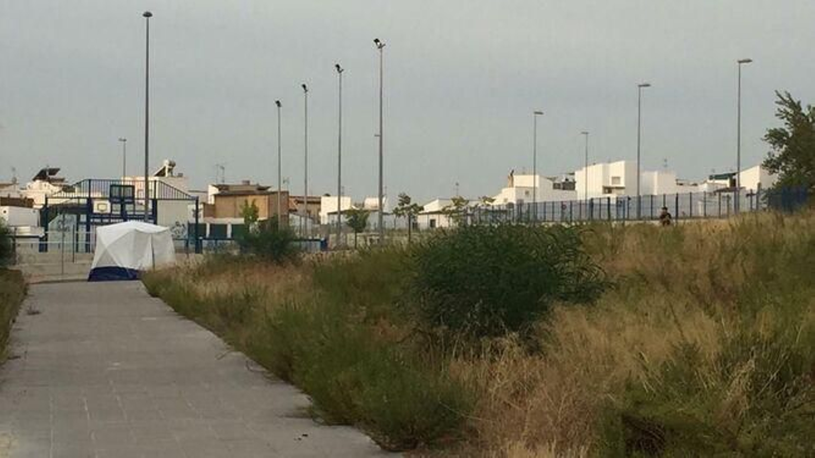 Lugar en el que se produjo el apuñalamiento mortal.