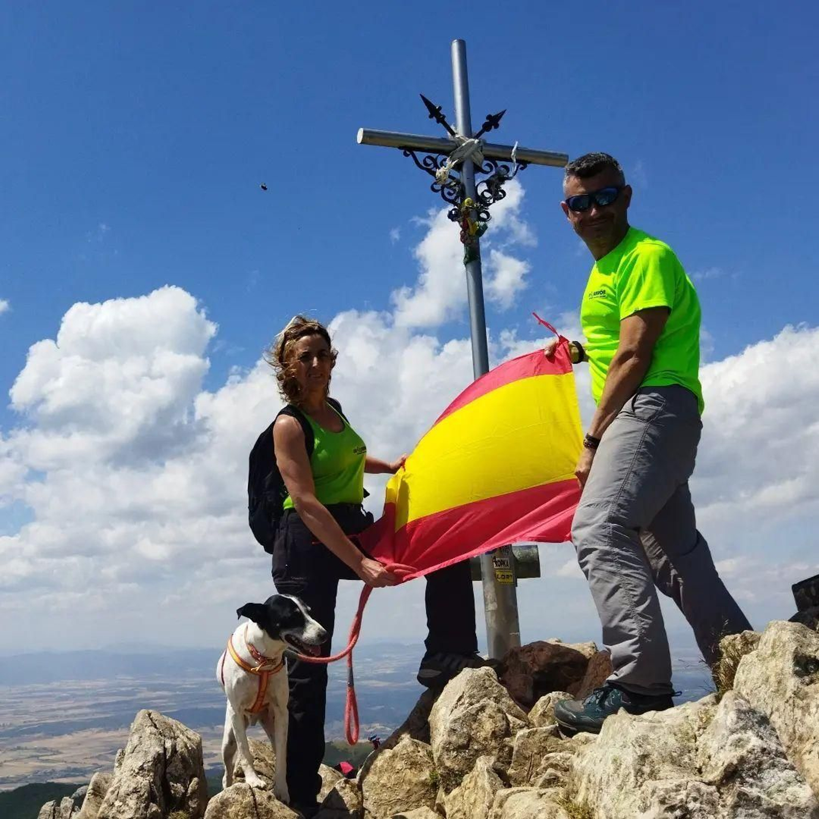 En el pico Akategui, en el País Vasco.