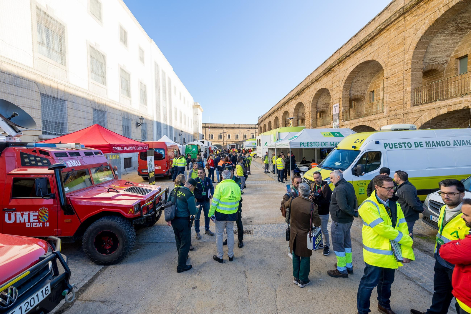 Todas las imágenes del simulacro de tsunami en Cádiz