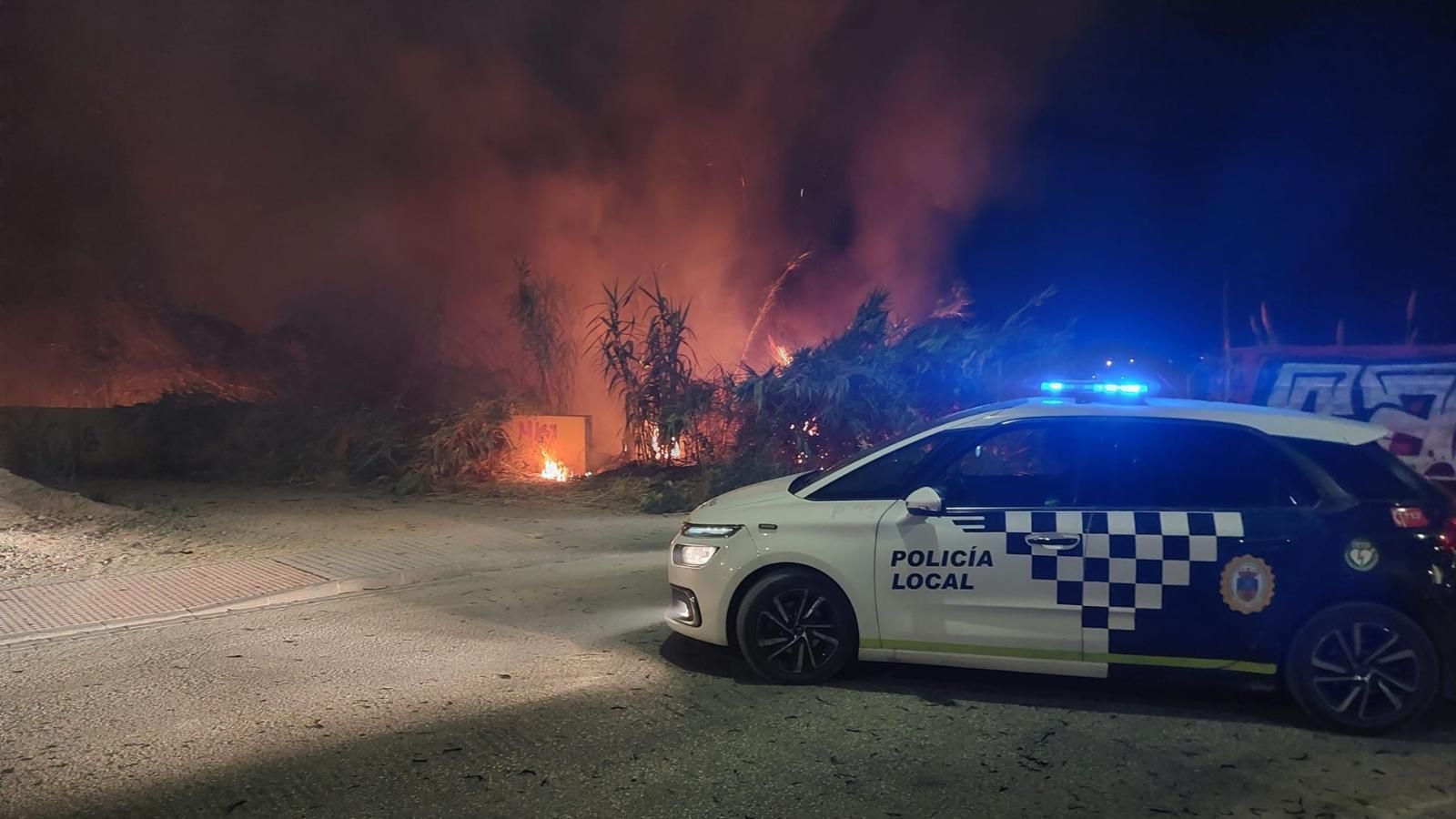 Incendio presuntamente provocado en Maracena