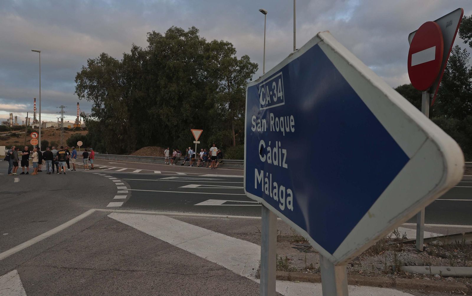 Fotos de la jornada del miércoles de la huelga del metal en el Campo de Gibraltar