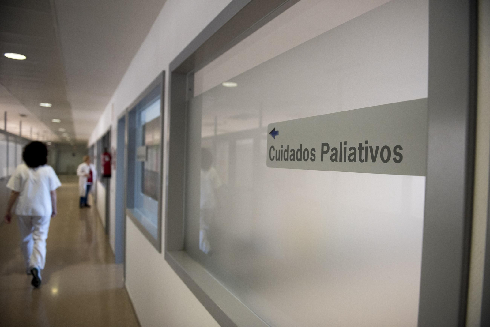 Área de cuidados paliativos en un hospital