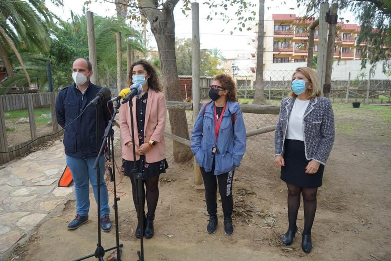 Un momento de la presentación de este proyecto en la localidad fronteriza.