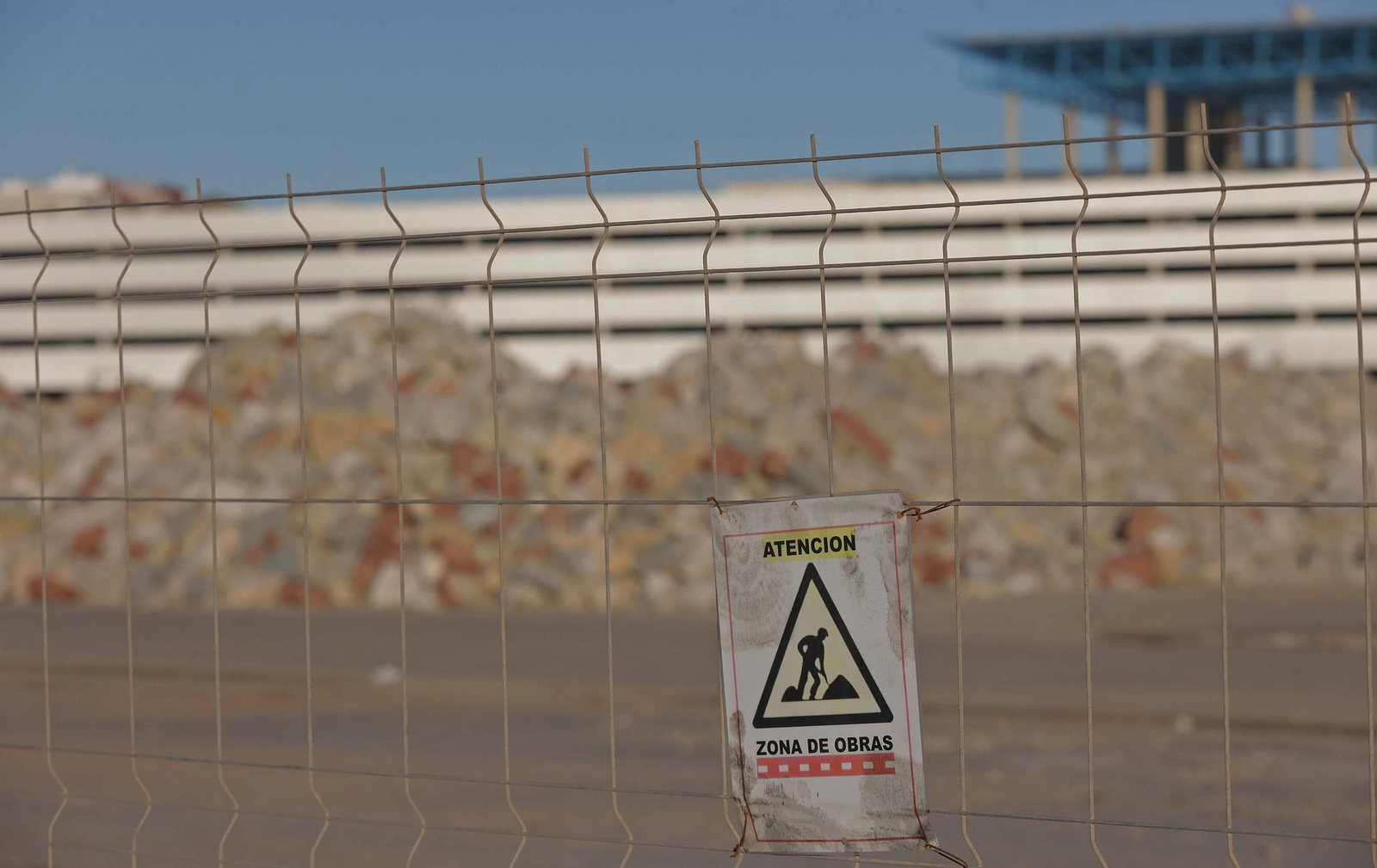 Fotos de las obras del nuevo muelle de Galera en el Puerto de Algeciras