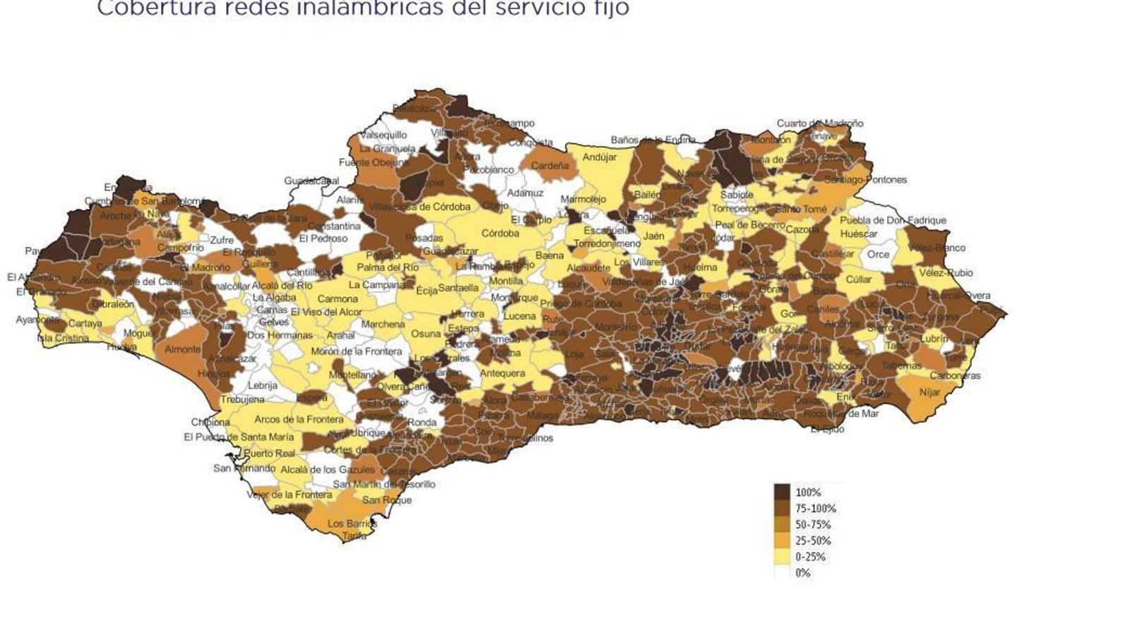 Cobertura de redes fijas Cobertura de redes fijas