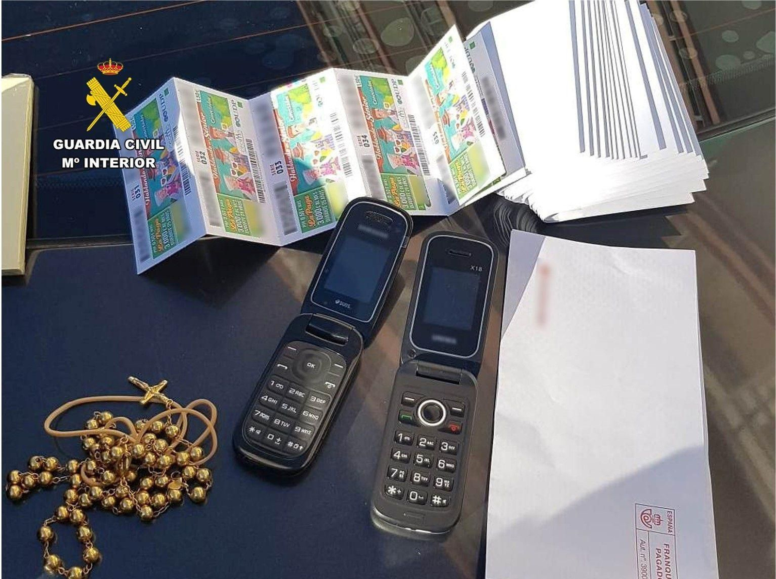 Operación de la Guardia Civil contra la estafa del 'tocomocho'.